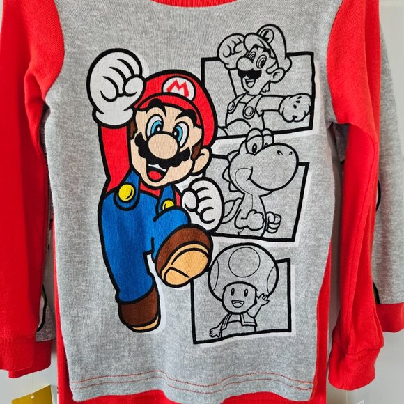 Set of Boys size 4 Pajama Sets/ 2 pairs Super Mario NWT - Picture 4 of 11